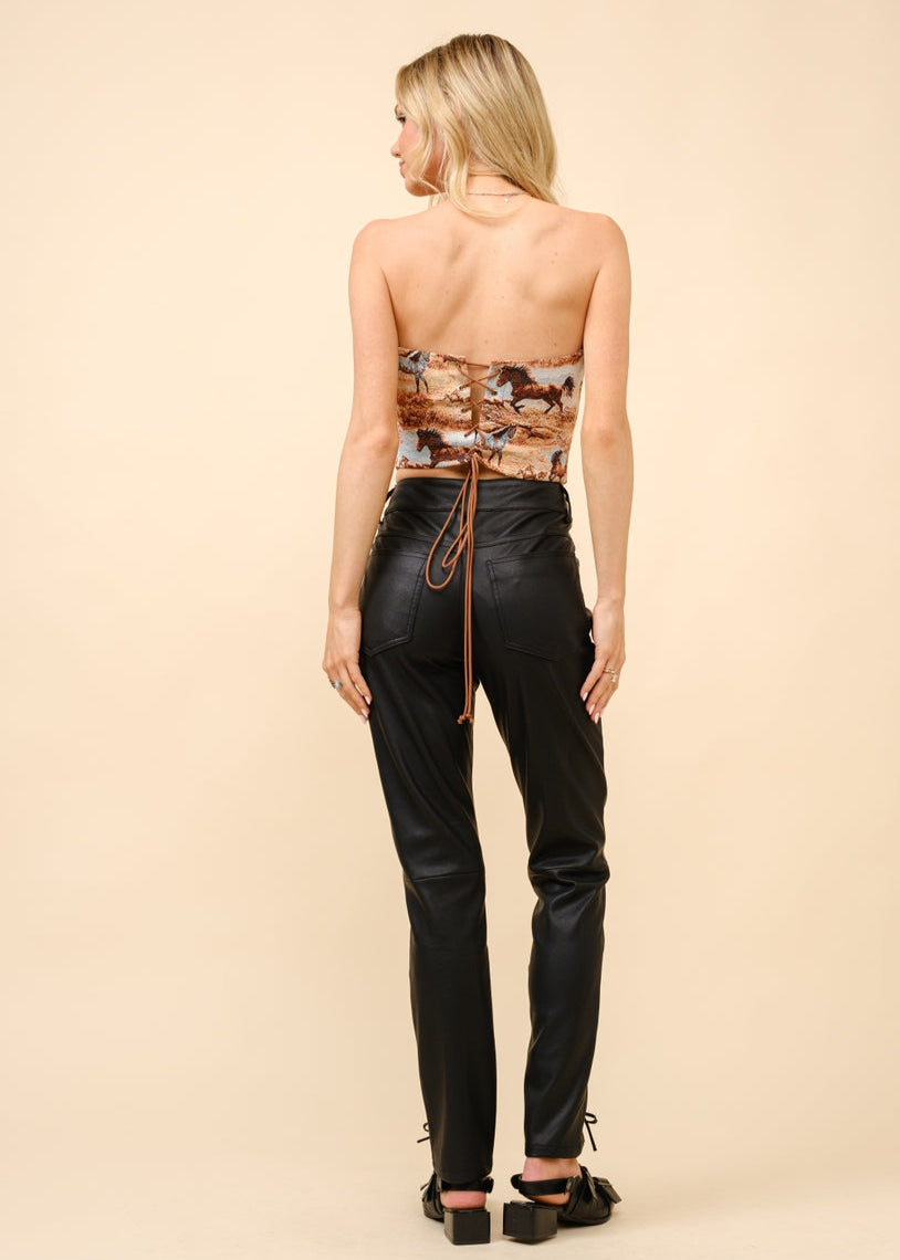 Horse Lace Up Corset