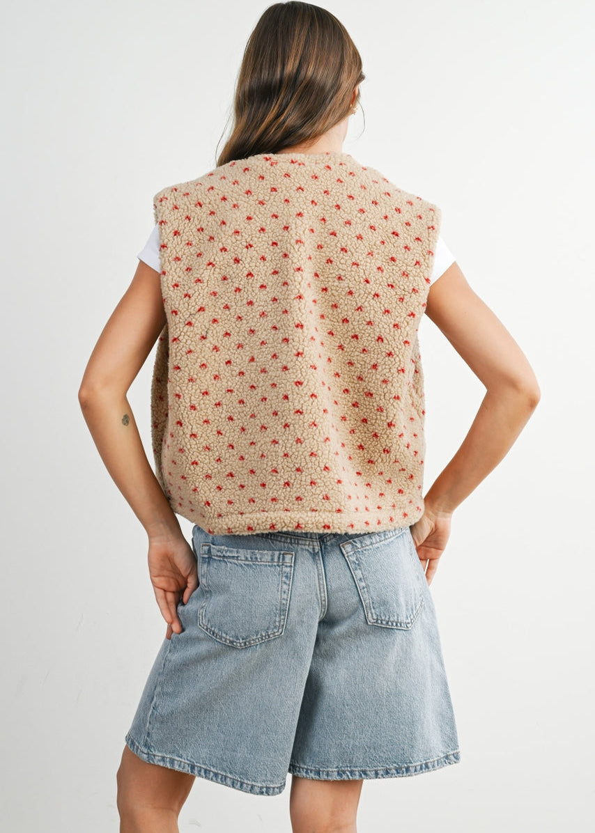 Red Heart Fleece Vest