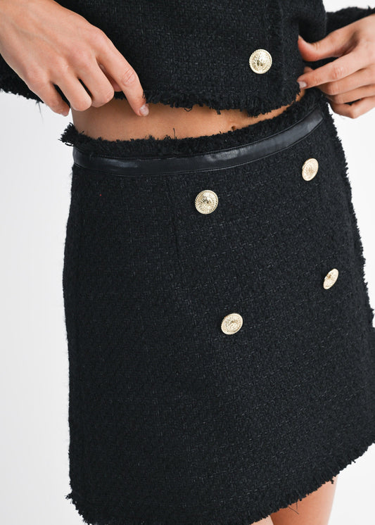 Tweed Skirt in Black