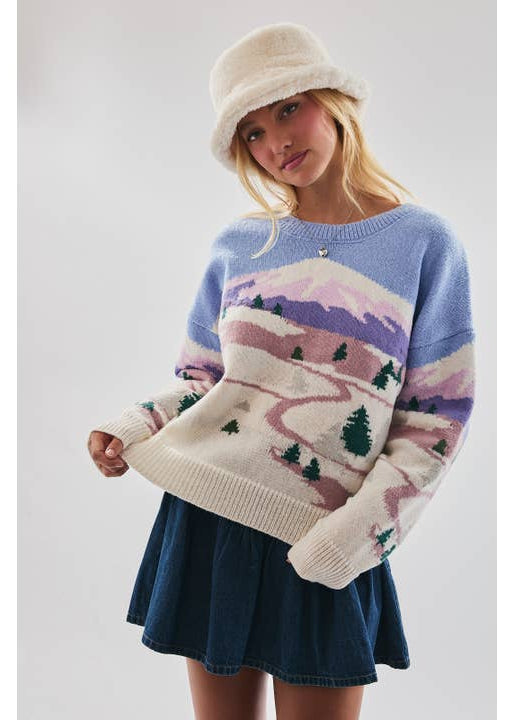 Long Sleeve Mountain Sweater