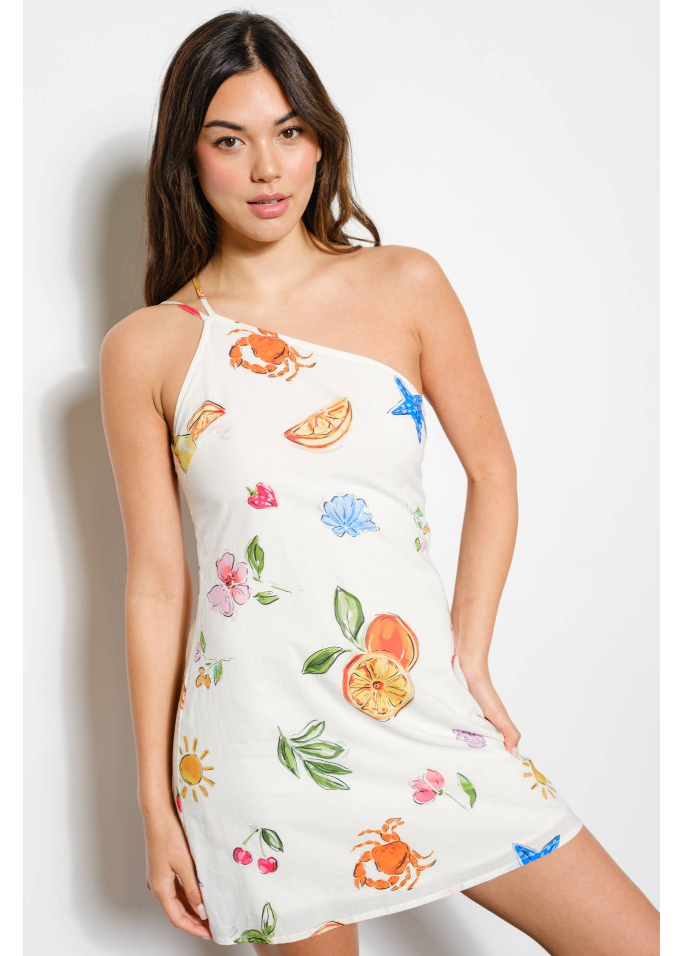 Seabreeze One Shoulder Dress