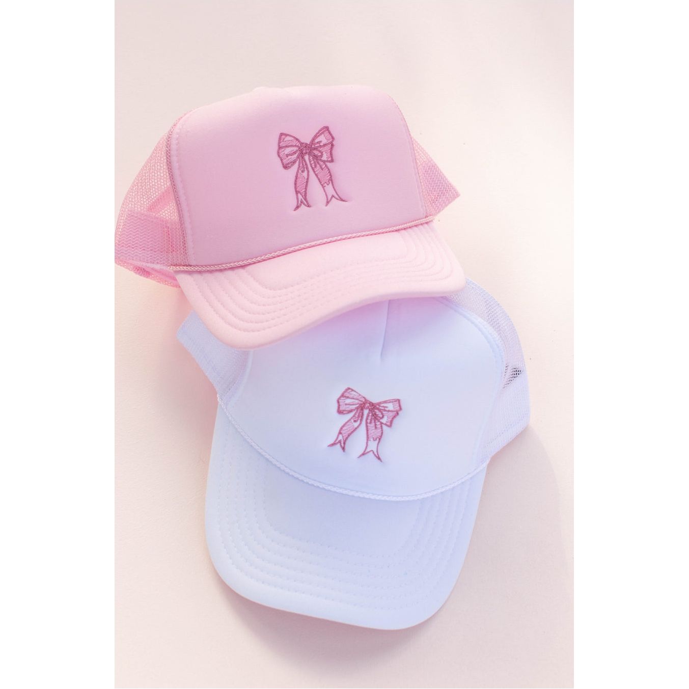 Bow Embroidered Trucker Hat