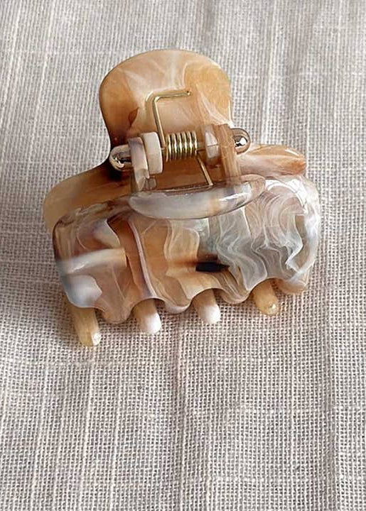 Coffee Marble Mini HairClaw