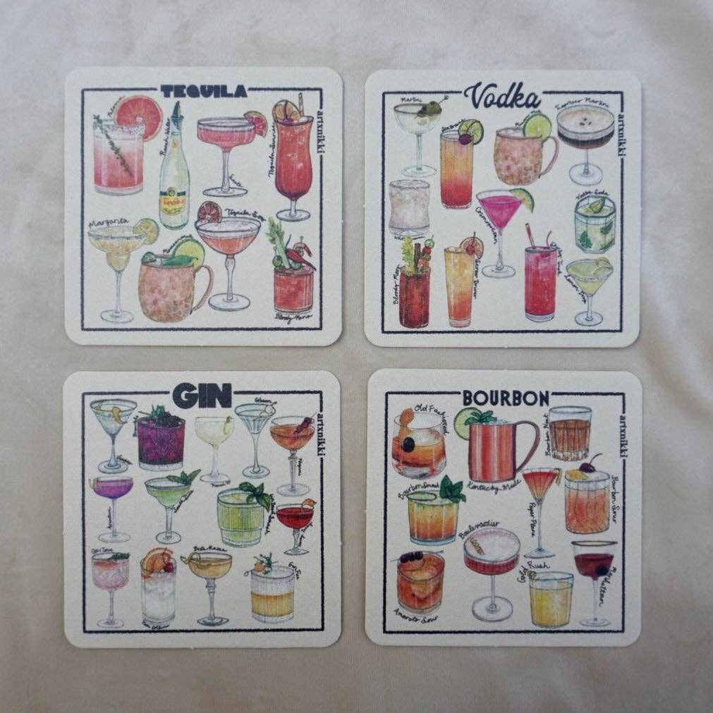 Cocktail Variety Coaster Set Of 4