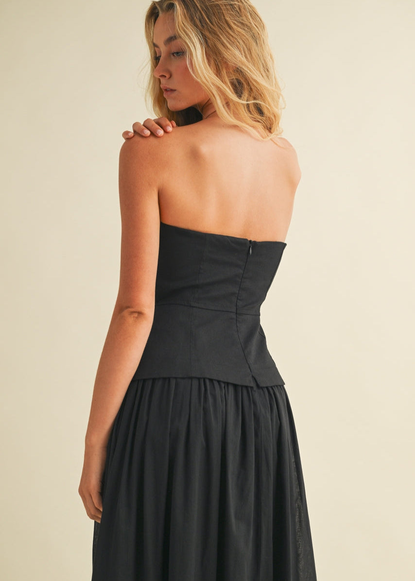 Corset Black Dress