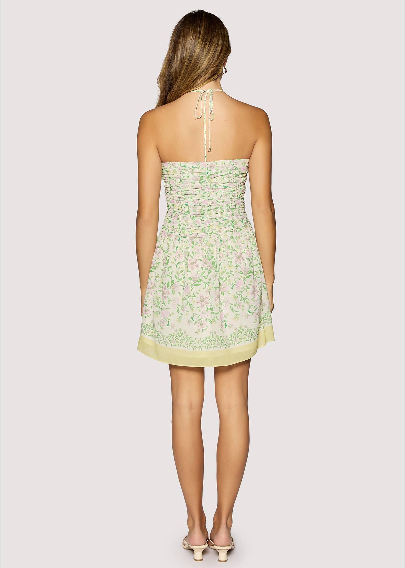 Wisteria Green Mini Dress