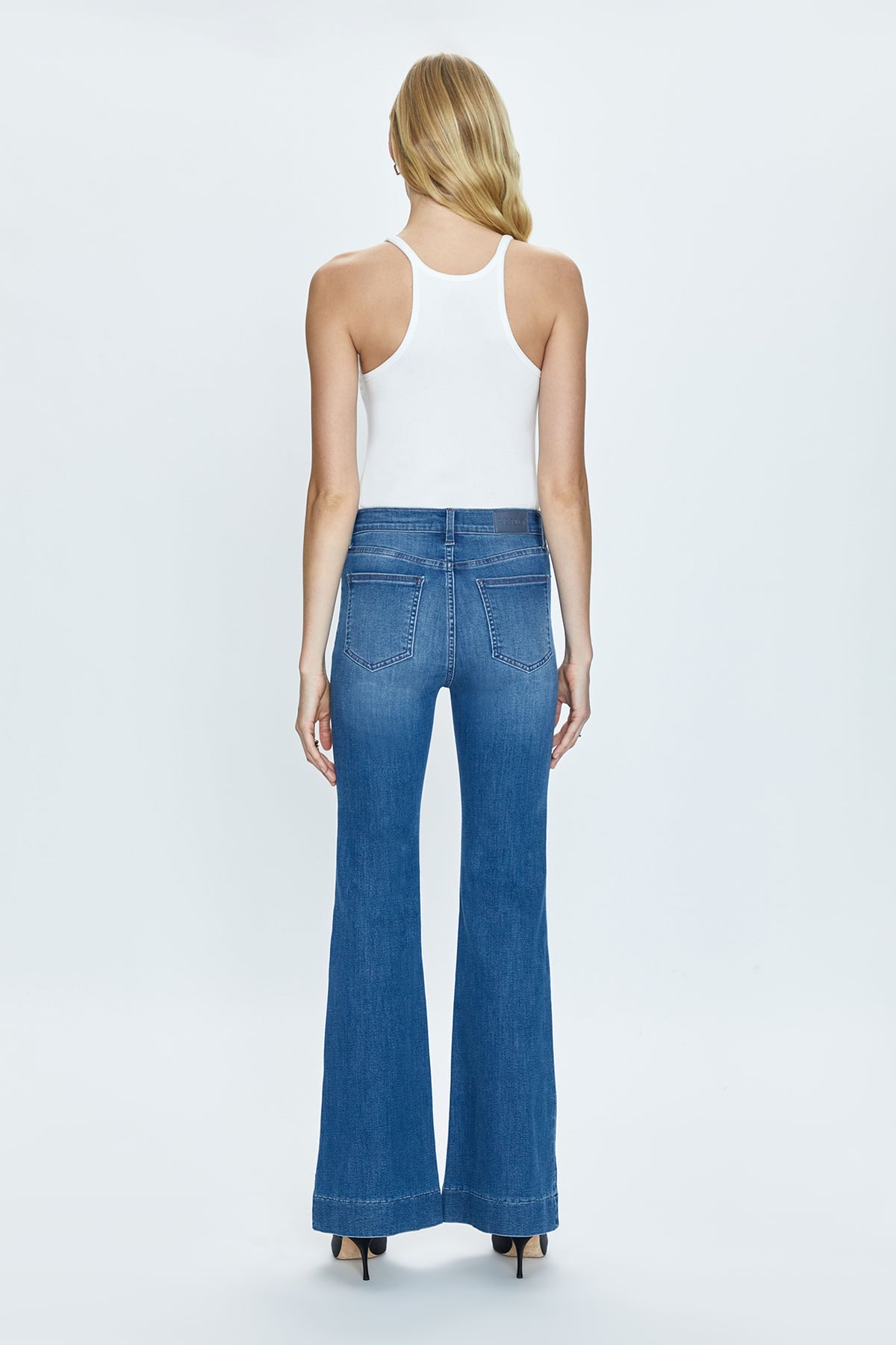 Kinsley Mid Rise Flare in Spindler by Pistola Denim
