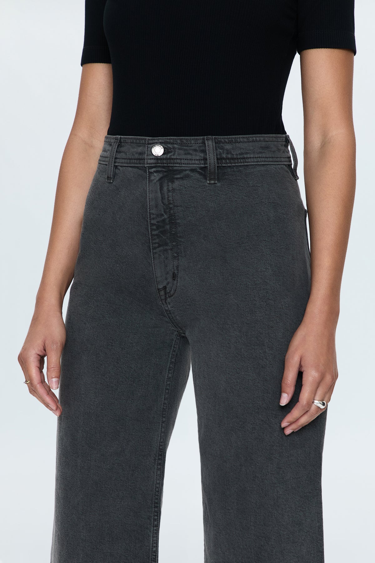Penny Crop in Antique Graphite by Pistola Denim