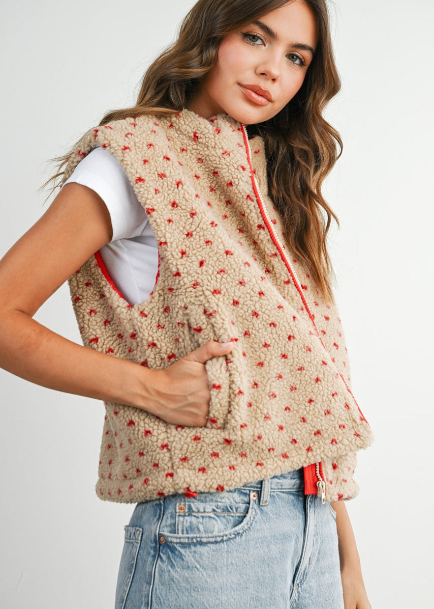 Red Heart Fleece Vest