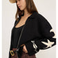 Patterned Zip Up Sweater