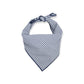 Embroidered Dog Bandana: Navy Blue in Gingham