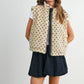 Navy Heart Fleece Vest