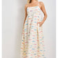Fish Print Midi Dress
