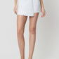 Denim Skort in White