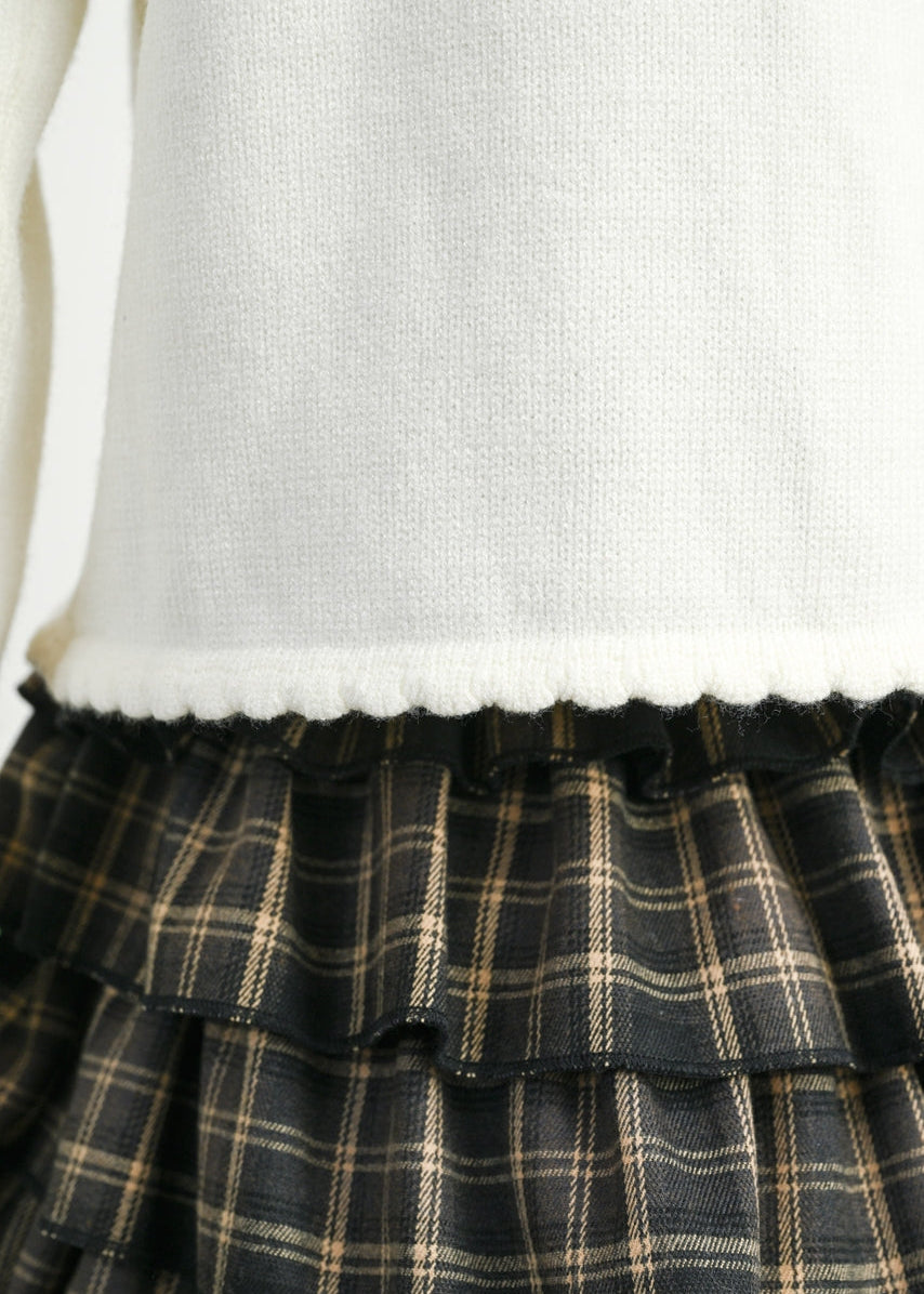 Tie-Front Long Sleeve in Ivory