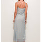Plaid Print Maxi Slip Dress