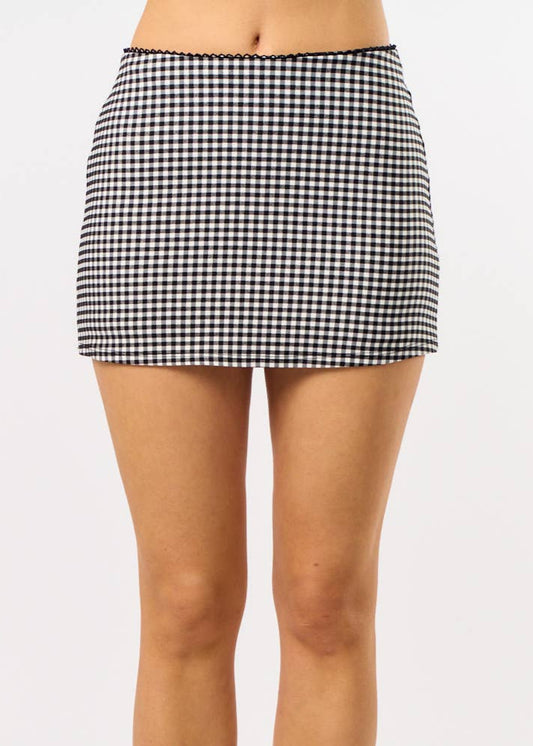 Gingham Plaid Mini Skort