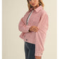 Red & White Striped Zip Up