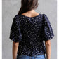 Smocked Peplum Top