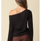 One Shoulder Knit Top