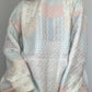 Quilted Pastel Hoodie : Shades of Blue