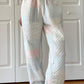 Quilted Pastel Joggers : Shades of Blue