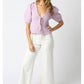 Front Tie Top in Lavender