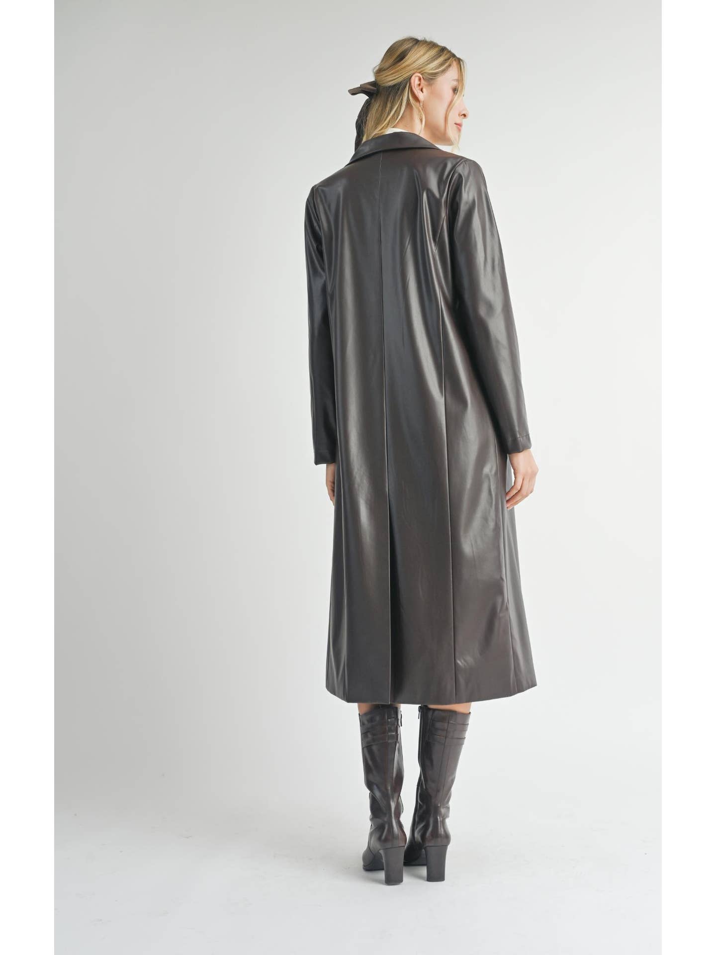 Dark Brown Long Trench Coat