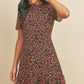 Berry Blossom A-Line Mini Dress