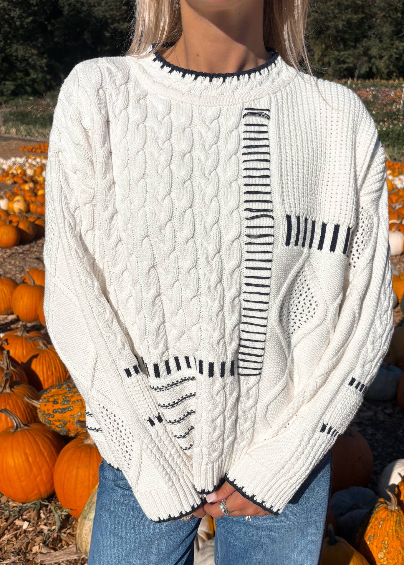 Simple Girly Sweater in Navy