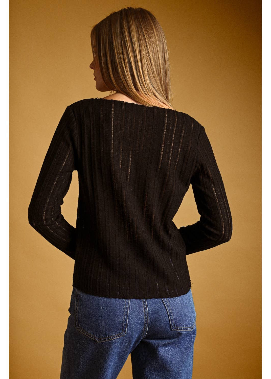 Long Sleeve Round Neck Top