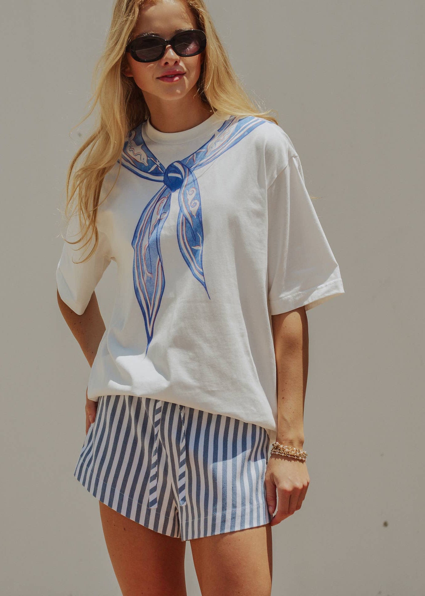 Nautical Stripe Bandana Tee