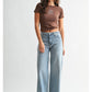High Rise Stretchy Wide Leg