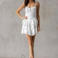 White Ruffle Mini Dress