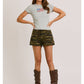 Camouflage Mid Rise Shorts