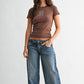 Low Rise Relaxed Straight - Medium Denim