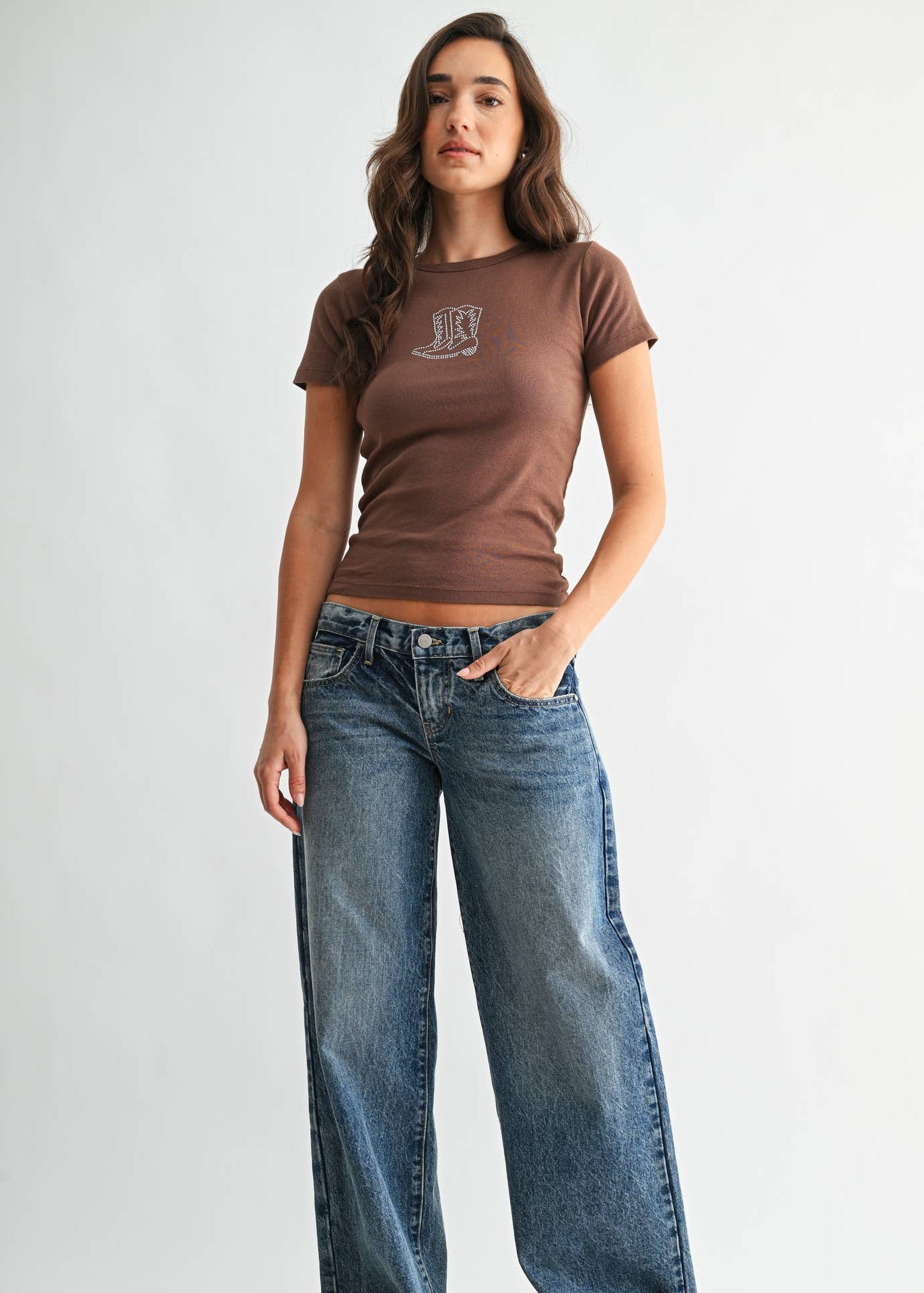Low Rise Relaxed Straight - Medium Denim