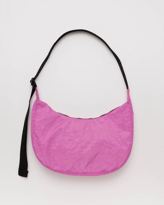 Medium Nylon Crescent Bag in Extra Pink by Baggu