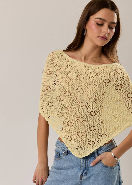 Yellow Knitted Wrap