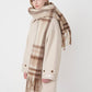 Beige Plaid Scarf