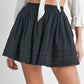 Twilight Twirl Tiered Frill Skirt in Black