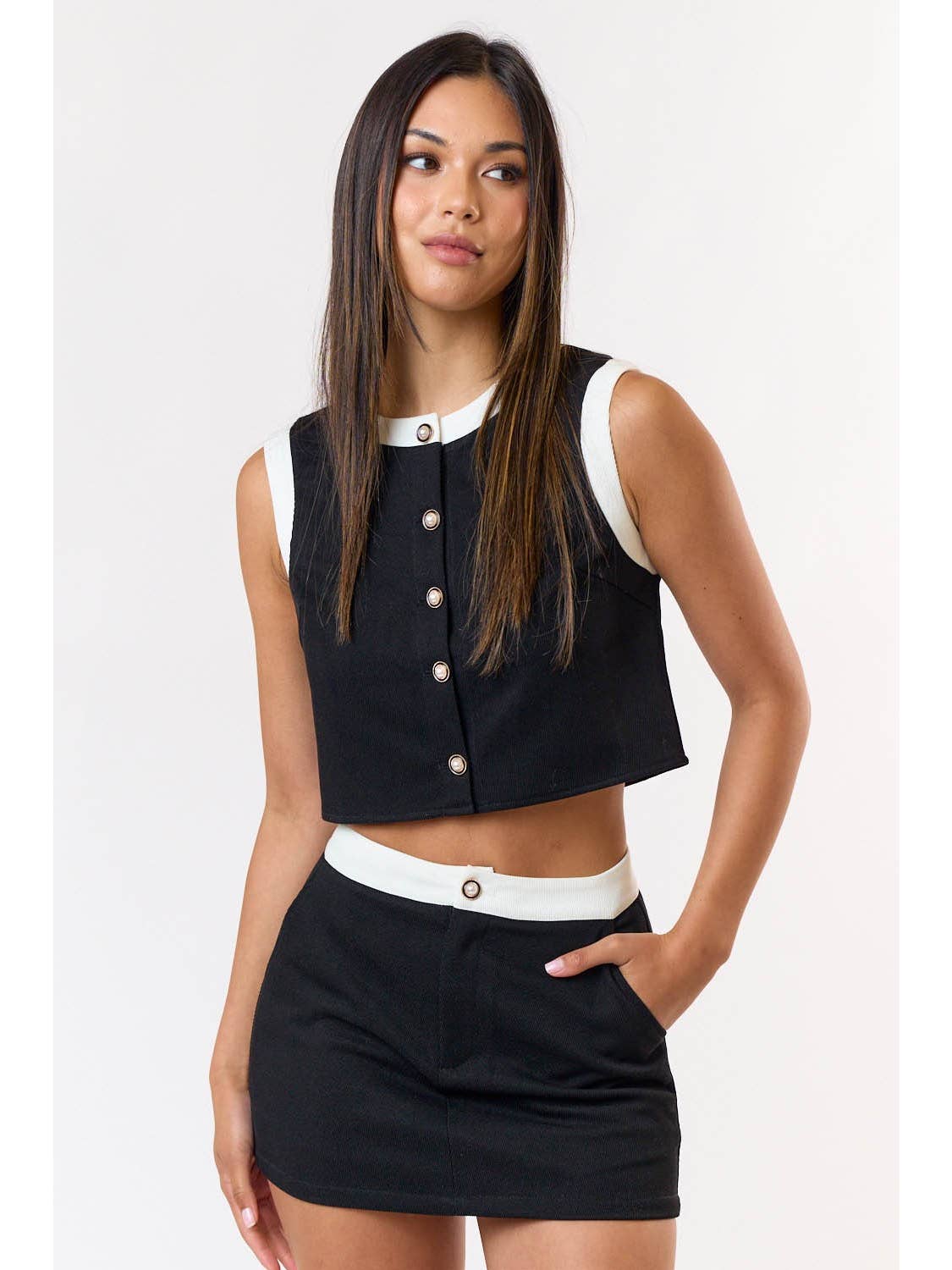 Paige Button Up Vest