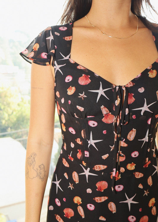 Ruffle Starfish Mini Dress