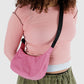 Small Nylon Crescent Bag in Azalea Pink by Baggu