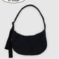 Medium Nylon Crescent Bag in Black by Baggu