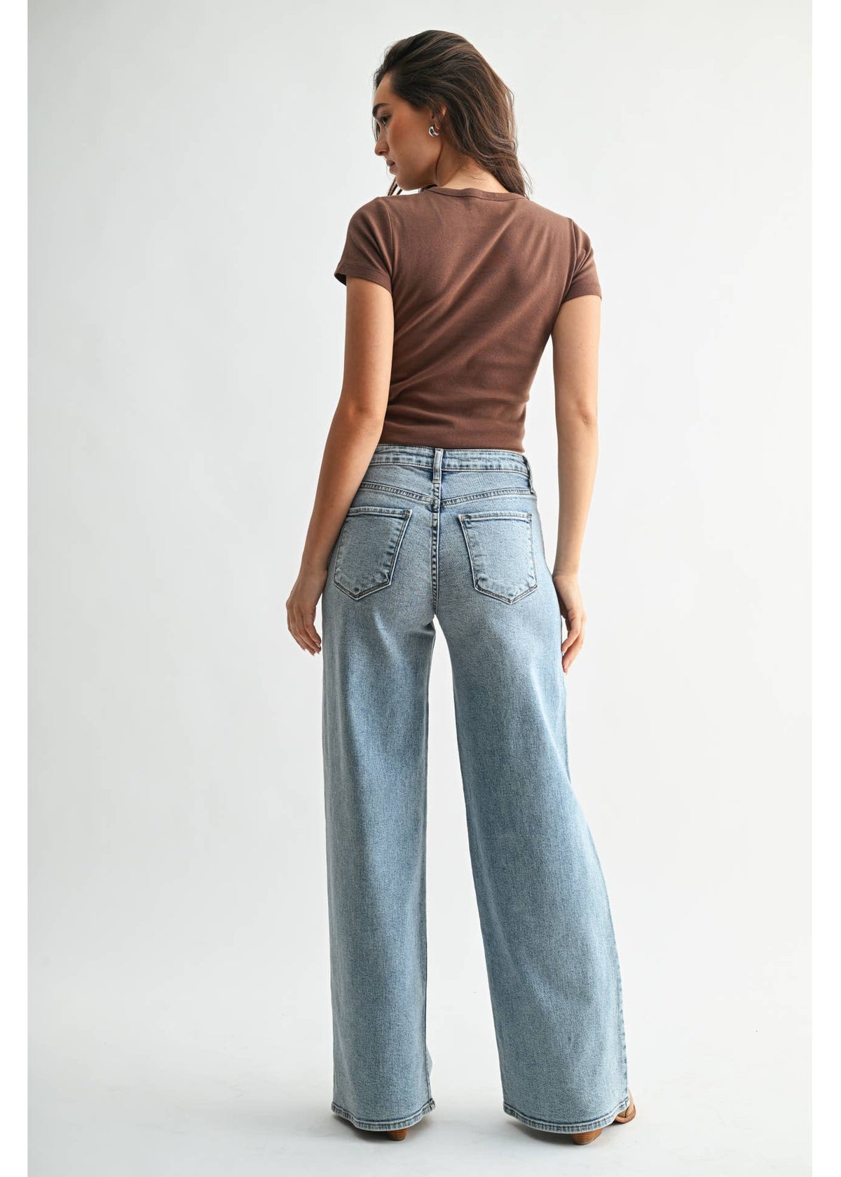 High Rise Stretchy Wide Leg