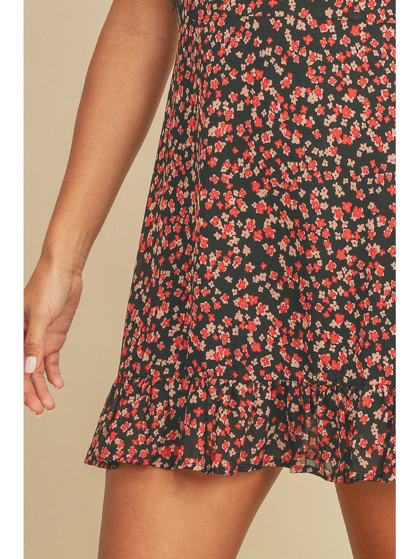 Berry Blossom A-Line Mini Dress