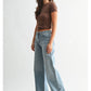 High Rise Stretchy Wide Leg