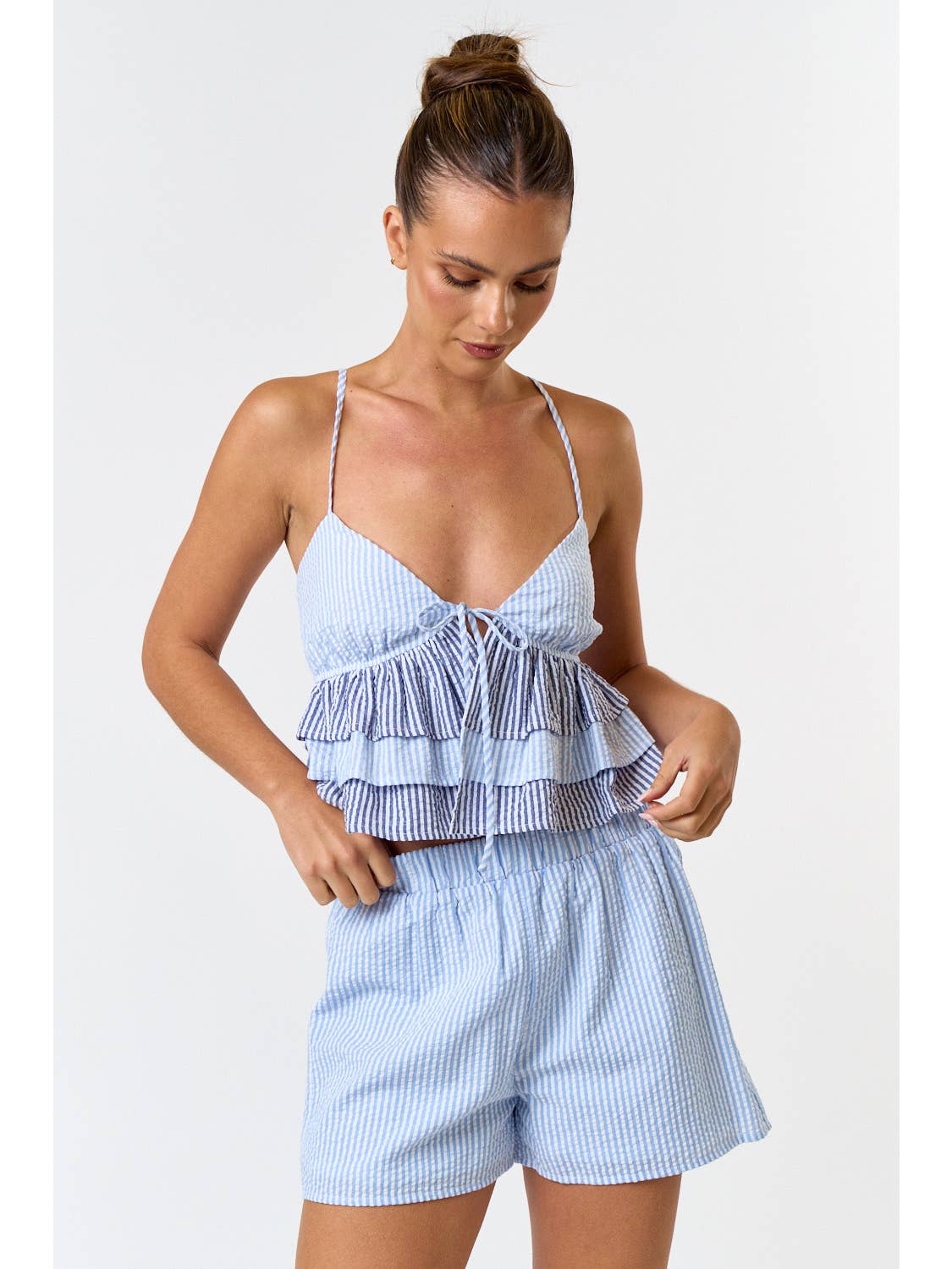 Shoreside Ruffle Bow Cami