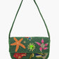 Emerald Sea Life Beaded Shoulder Bag